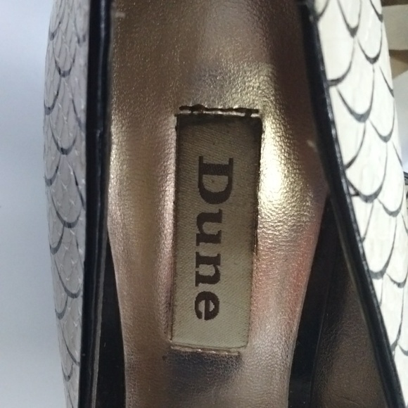 Dune Shoes UK 3 Eur 36 cream and black - Picture 7 of 8